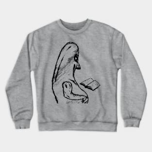 alien reading Crewneck Sweatshirt